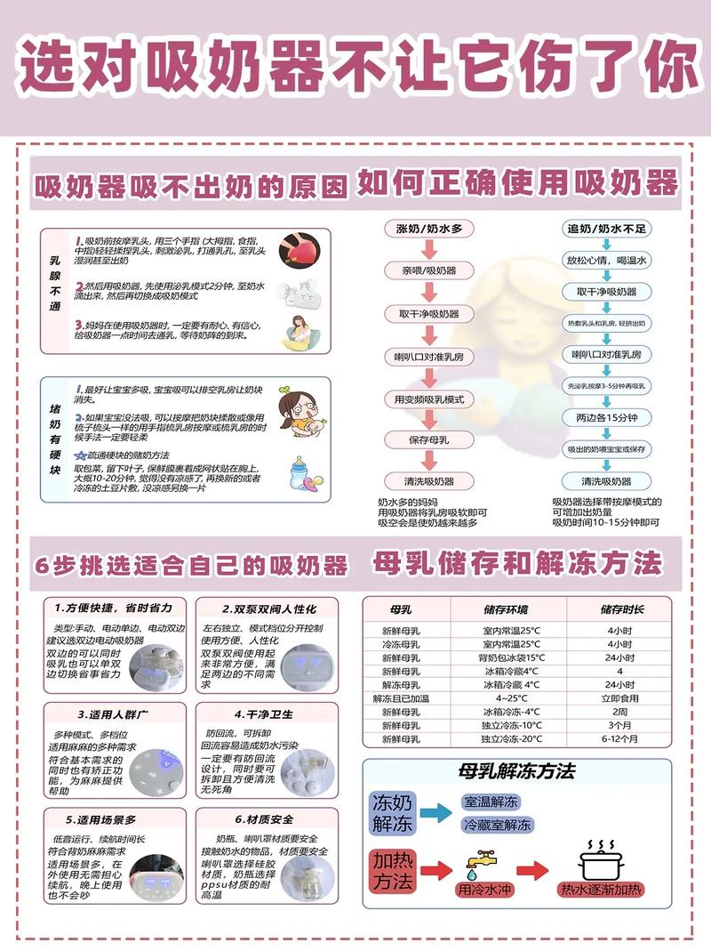 详细阅读:全方位解析吸奶器的奥秘:从选购到使用,为母乳喂养保驾护航 全方位解析吸奶器的奥秘:从选购到使用,为母乳喂养保驾护航