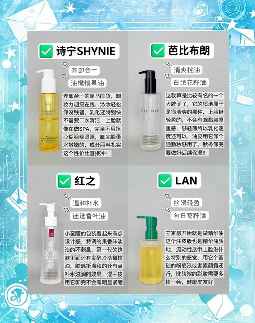 全面解析：卸妆油、卸妆水与卸妆乳的对比分析