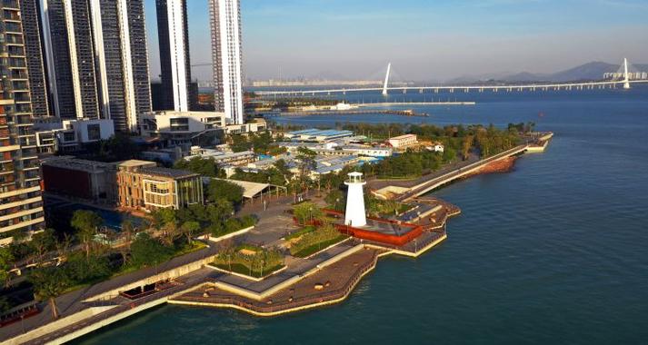 深圳湾滨海休闲带西段：都市海滨的璀璨明珠