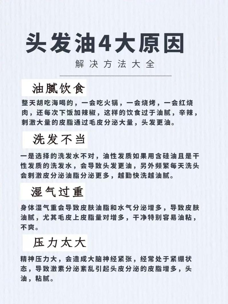 头发油腻的解决办法