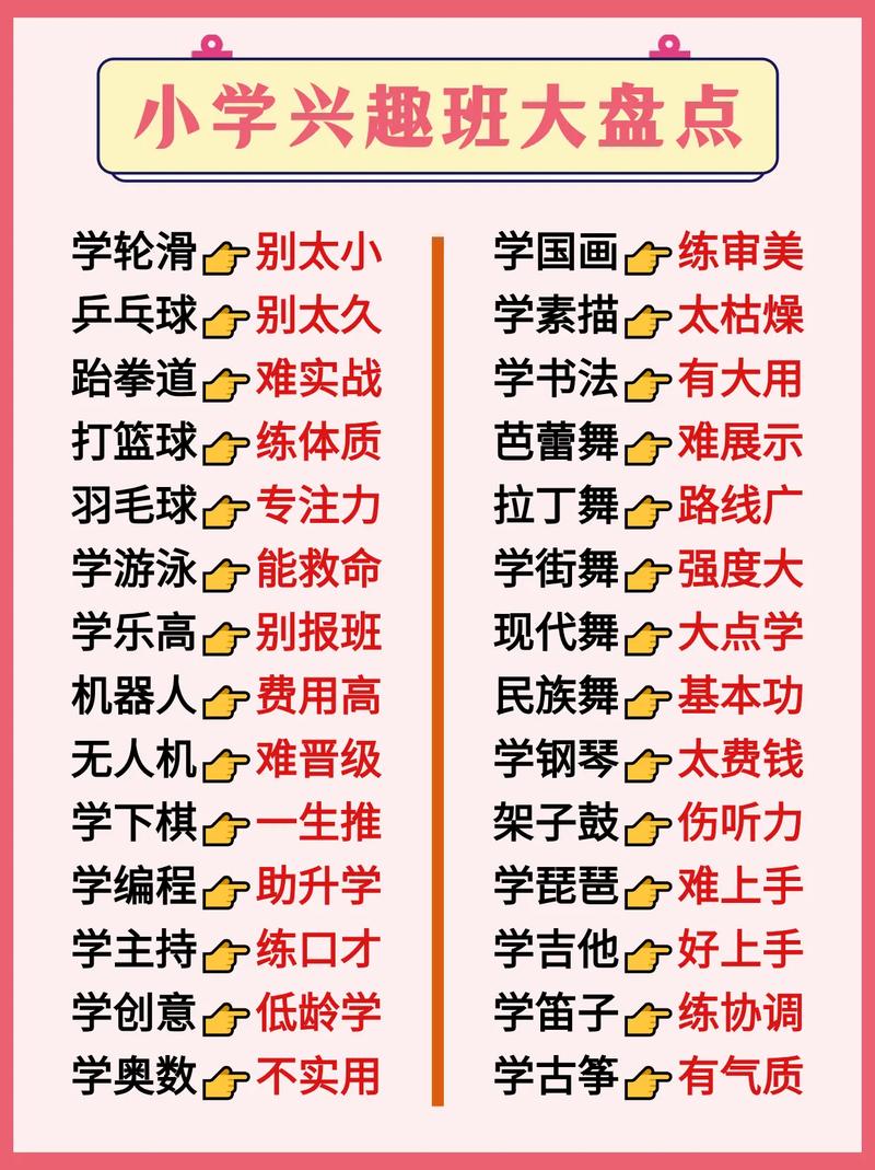 儿童兴趣班：点亮孩子多彩人生的智慧之选