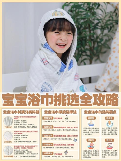 详细阅读:婴儿浴巾的选购、使用与护理全攻略 婴儿浴巾的选购、使用与护理全攻略
