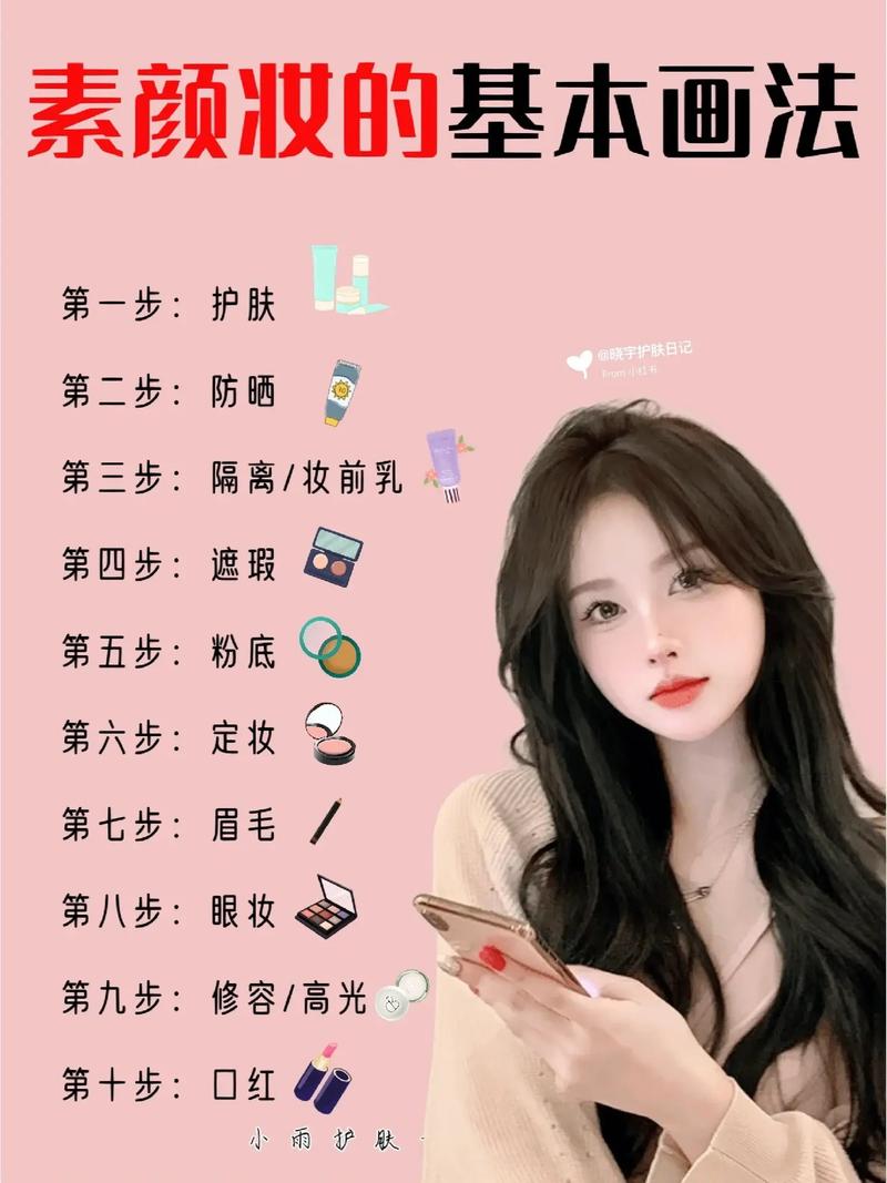 日常妆容全步骤，打造清新自然美
