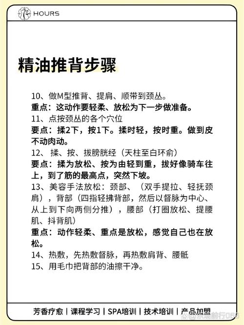 身体精油按摩手法全解析