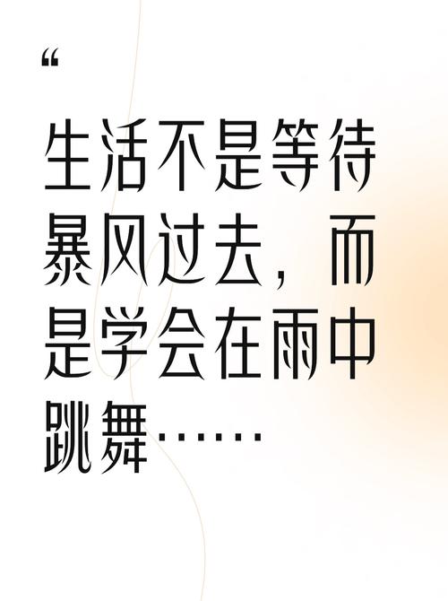 生活不是等待风暴过去