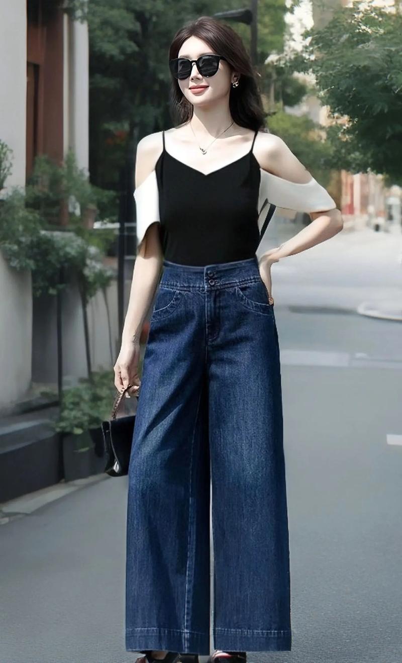 玩转时尚新潮流：低腰阔腿穿搭的无限魅力