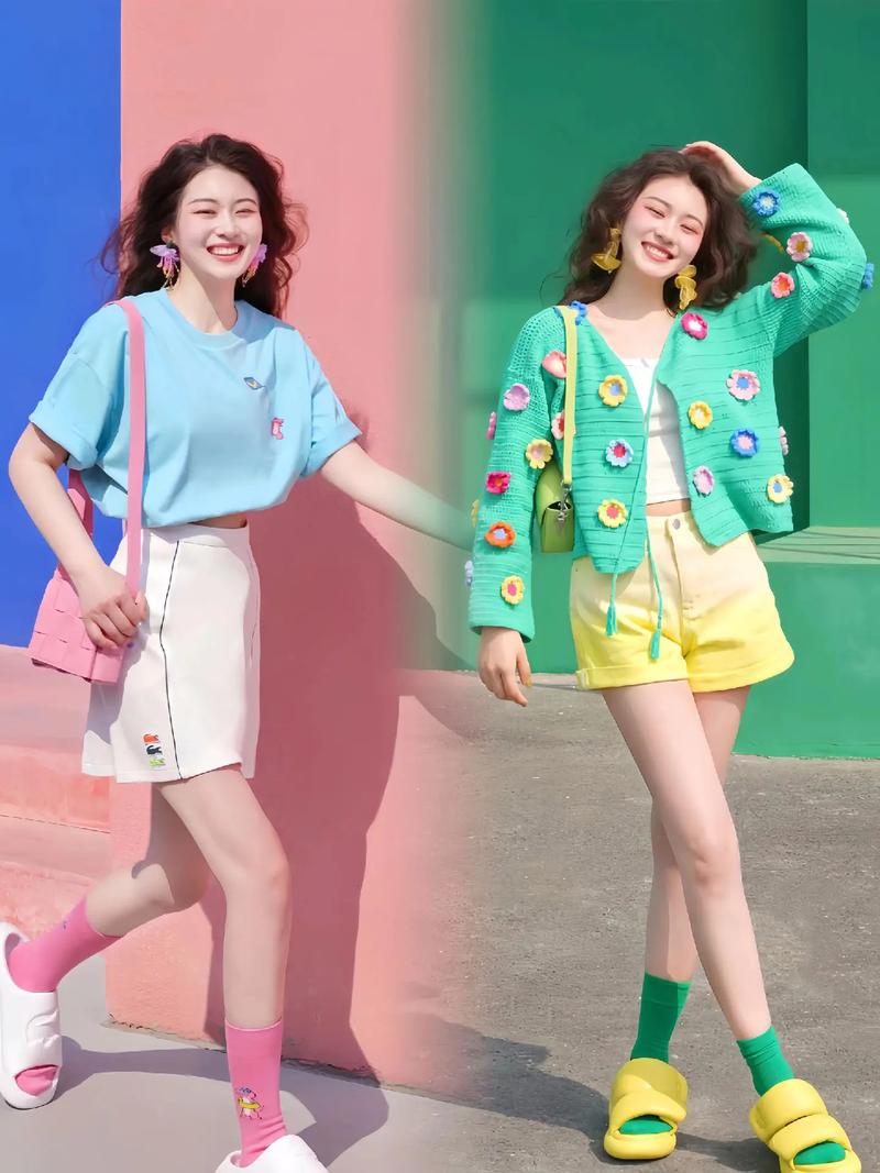 彩色条纹时尚穿搭：点亮生活的色彩密码
