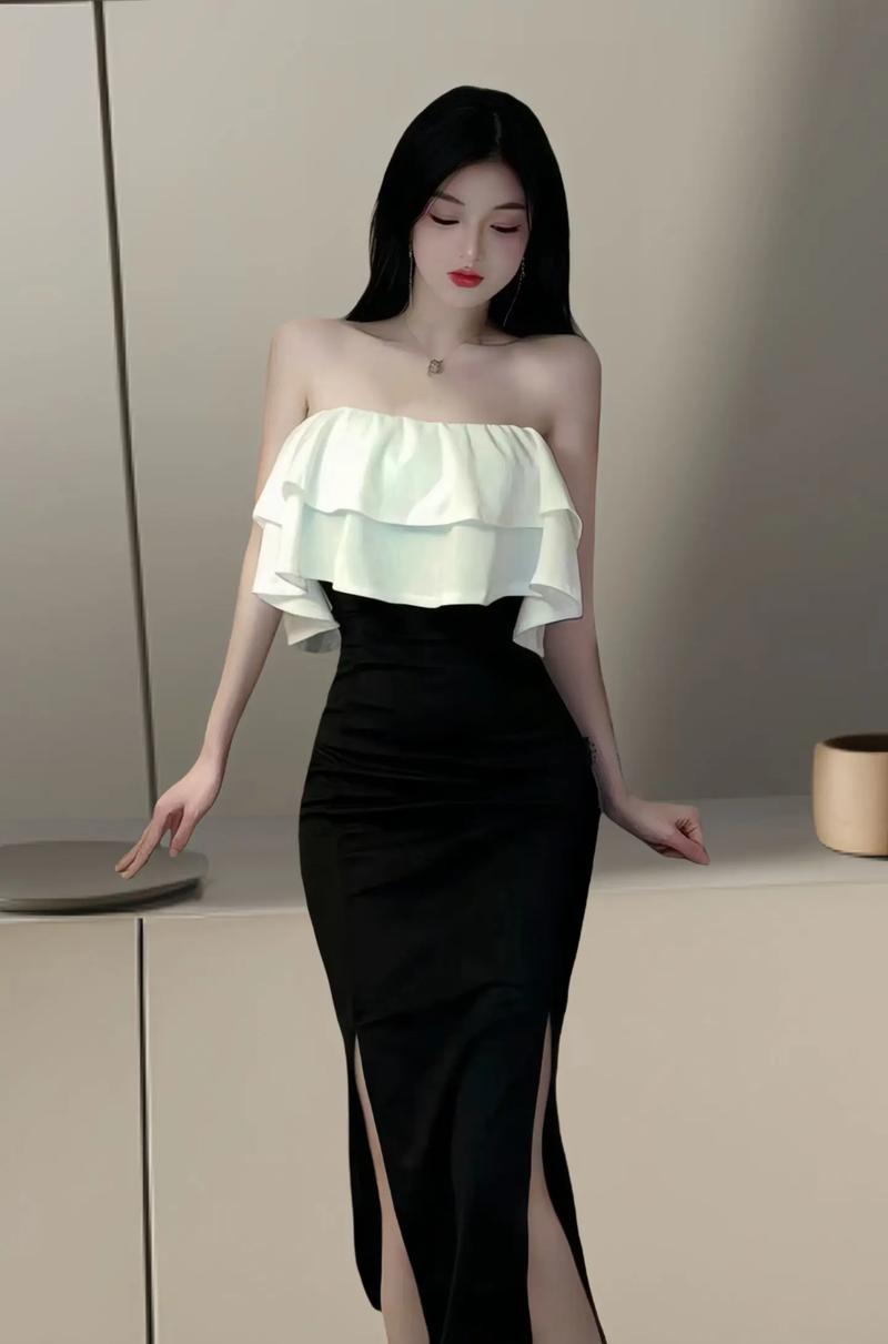 斜肩露肩时尚穿搭：魅力与个性的完美释放