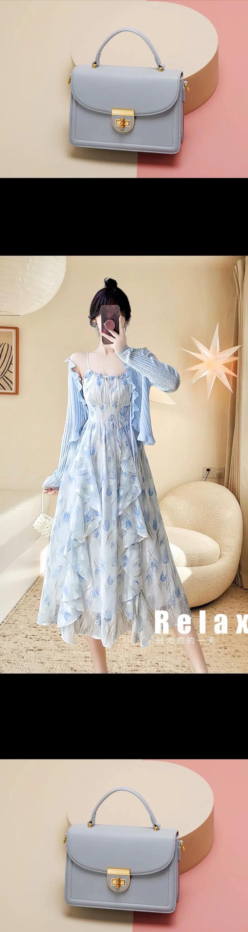裙摆荷叶边时尚穿搭：展现女性柔美魅力的绝佳选择