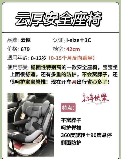详细阅读:0 - 4 岁儿童安全座椅全攻略:守护宝贝出行安全 0 - 4 岁儿童安全座椅全攻略:守护宝贝出行安全