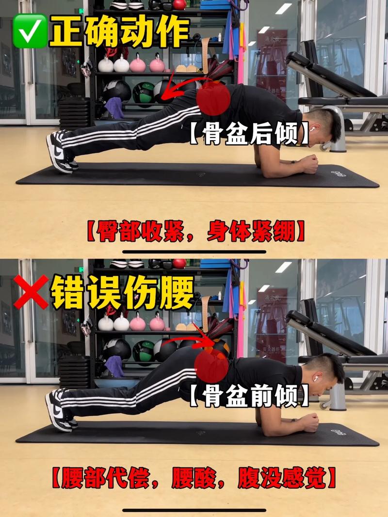 平板支撑的练习方法,平板支撑的教程