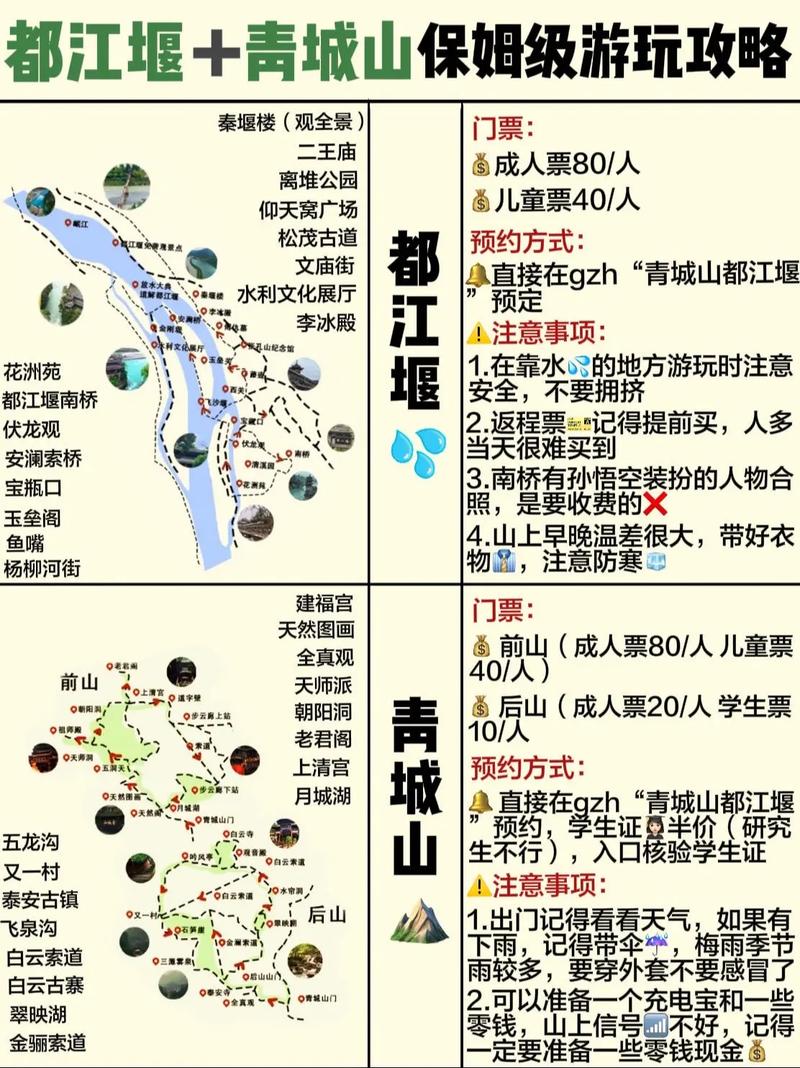 都江堰景区,都江堰景区游玩路线攻略